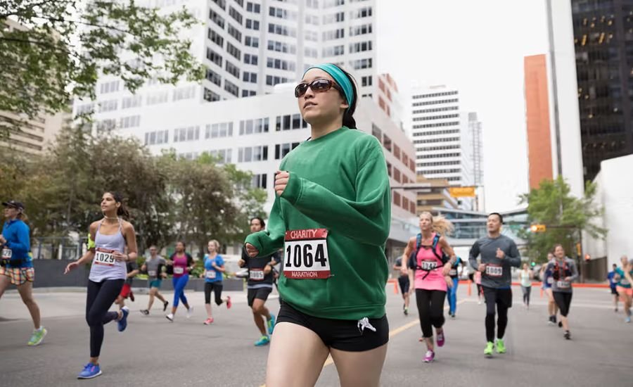 average marathon time